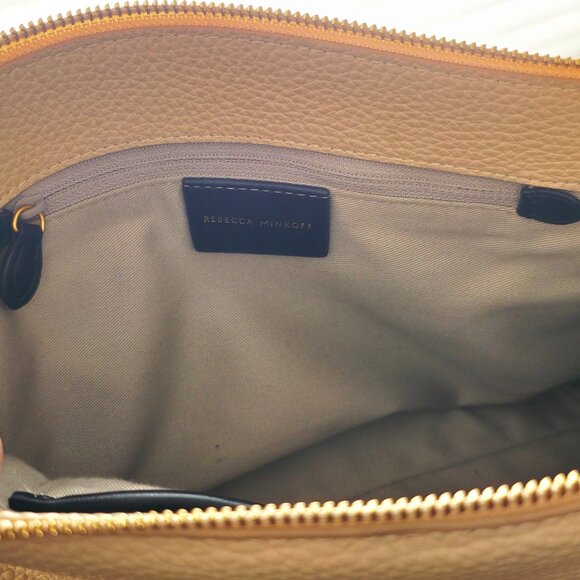 Rebecca Minkoff Darren Top Zip Shoulder Bag in Stone - Picture 2 of 3